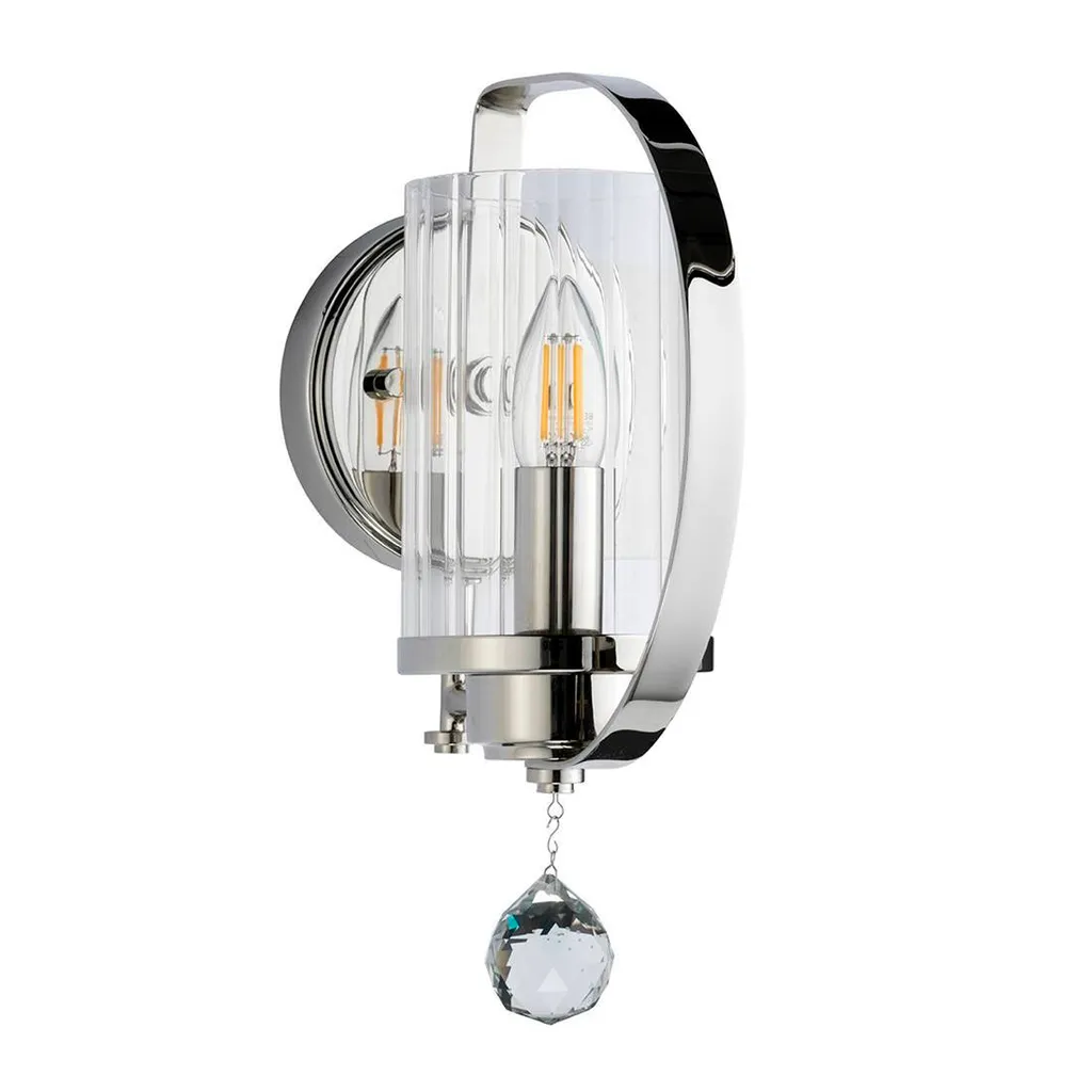 Lustre en cristal Cassie Elstead Lighting 1xE14 60W style classique