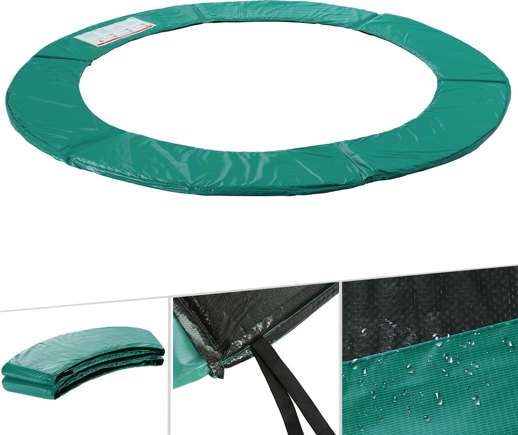 AREBOS Trampolin Randabdeckung Ø 366 cm Grün | UV-beständig & wasserfest