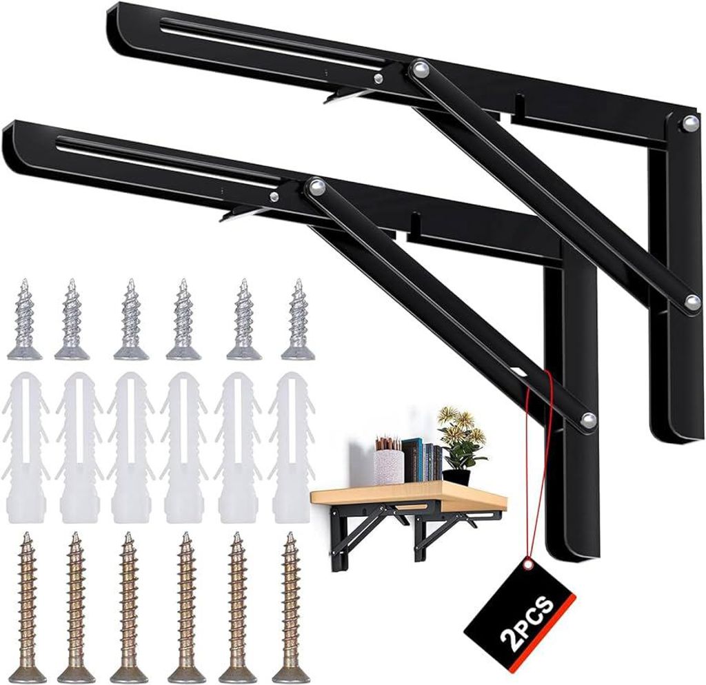 400 mm Schwerlast Klappkonsole, 2 Stück Produktbild 