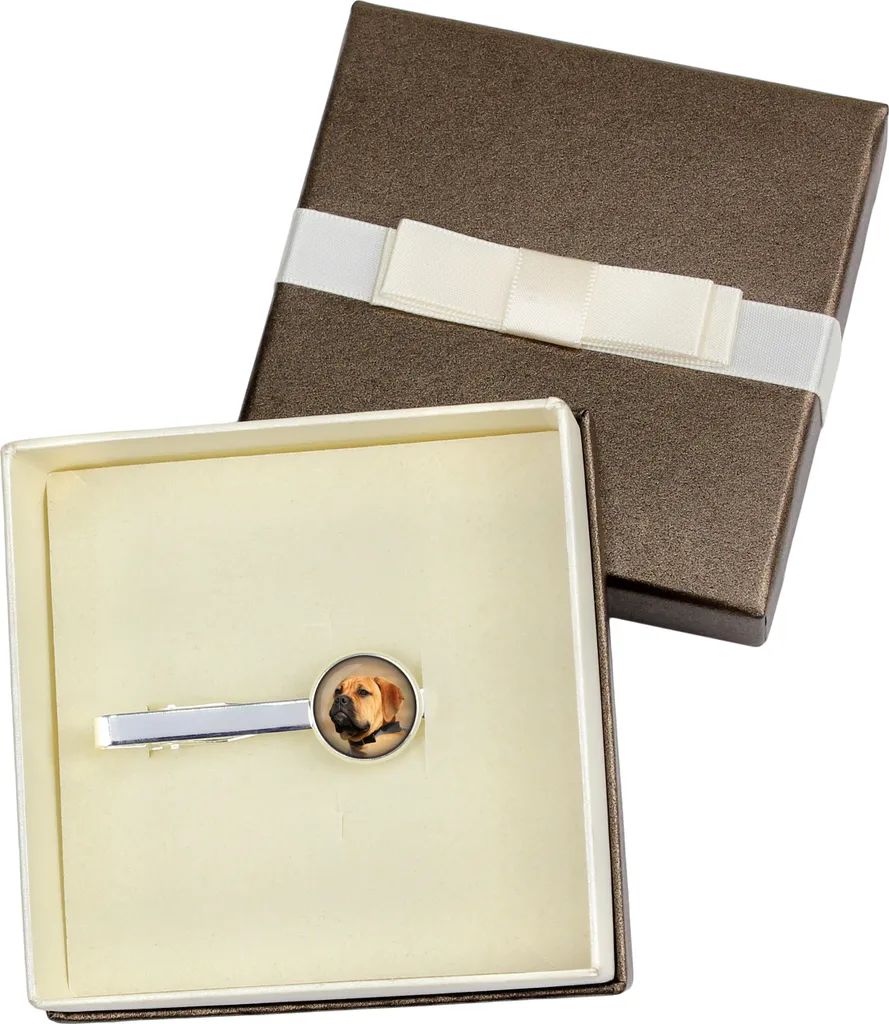 Art-Dog Bulmastif Tie Clip - Gioielli Uomo Personalizzati con Foto