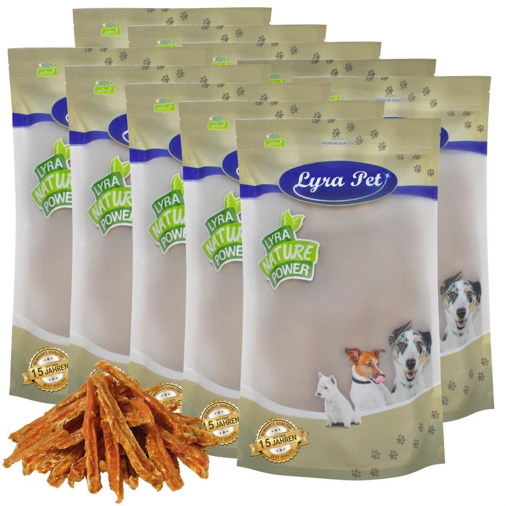 10 kg Lyra Pet® Hühnerbruststreifen Produktbild 