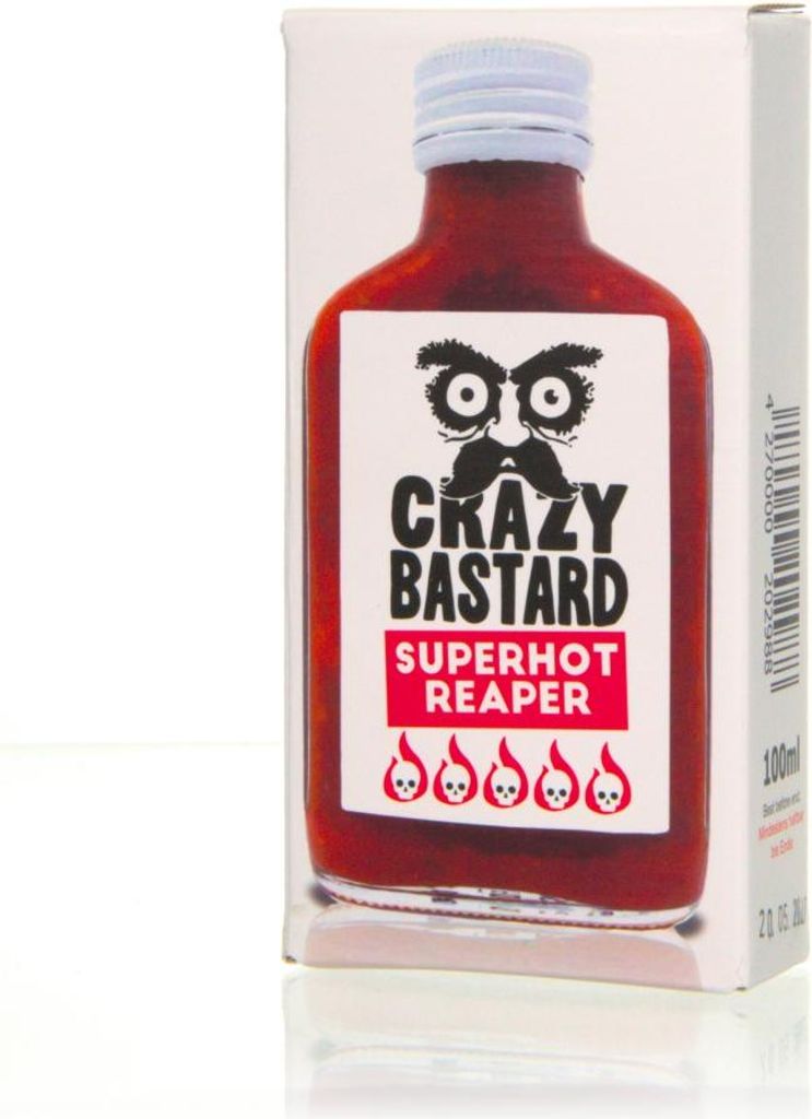 Crazy Bastard Hot Sauce - Superhot Reaper Chilisauce 100ml