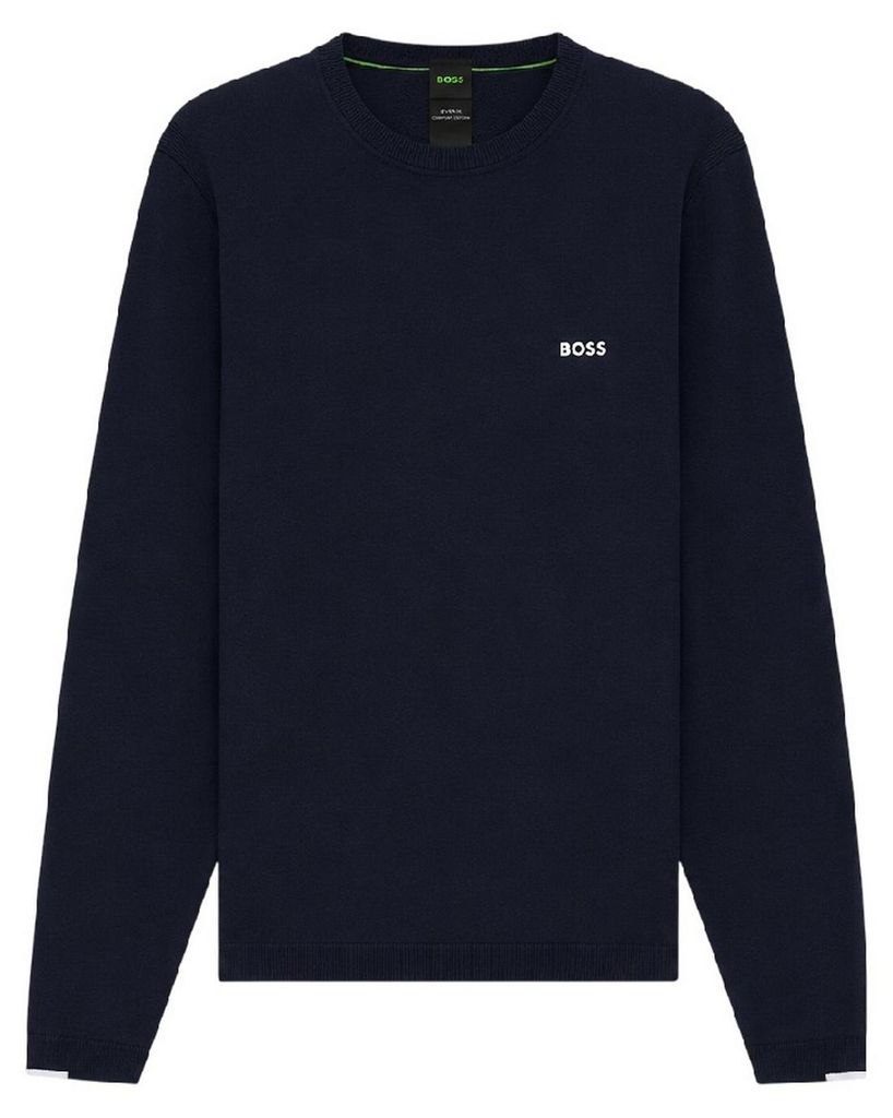 Boss - Pullover für Herren, Rundhalsausschnitt GT24007 (L) (Dunkelblau)