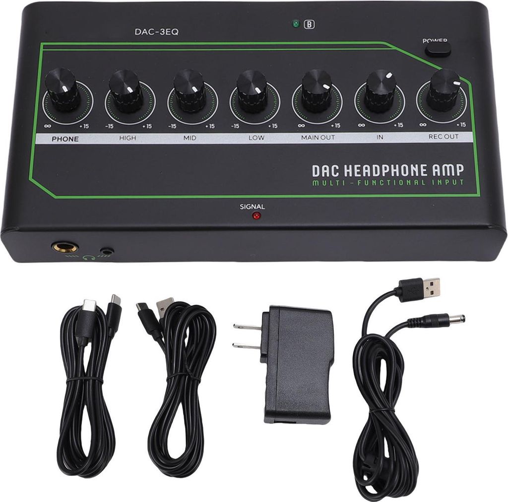 DAC Game-Kopfhörerverstärker Low-Rauschen in Bluetooth Multifunktional tragbarer Stereo für Computer US-Stecker 100-240V