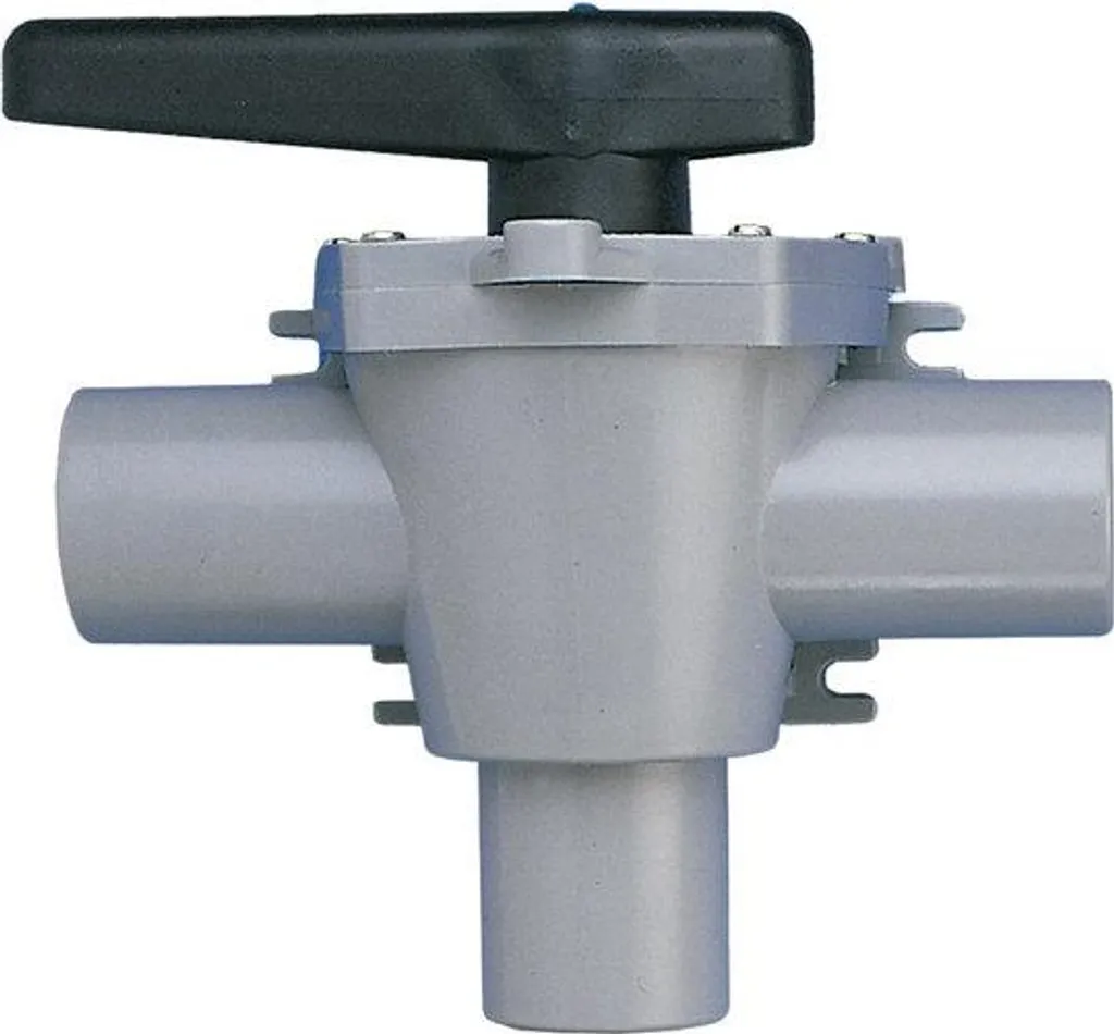 Robinet à trois voies 38mm Henderson pour évacuation et vide-cale