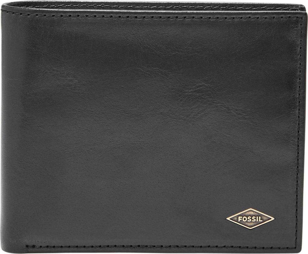 FOSSIL Leder Geldbörse Ryan Large Coin Pocket Bifold Black Produktbild 
