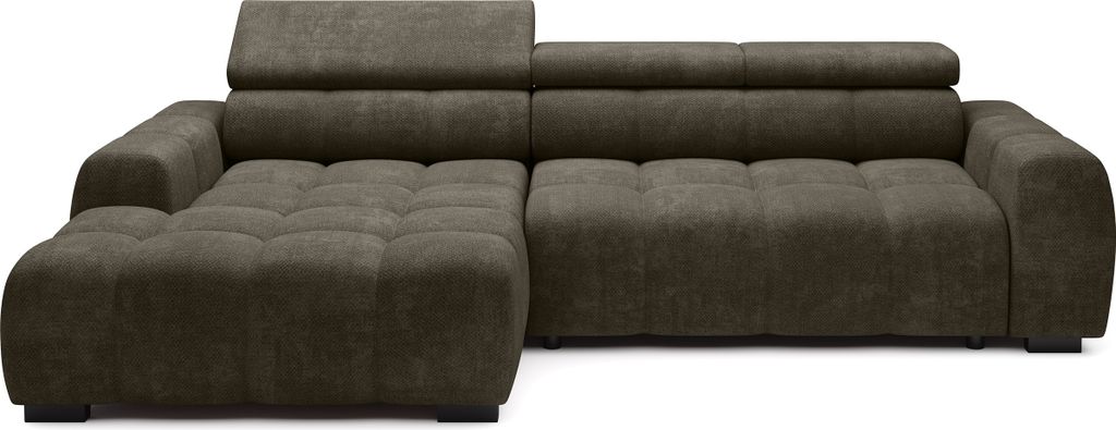 DomoHome Ecksofa BULL – Modernes stilvolles Eckcouch, Verstellbarer Sitz, Ohne Schlaffunktion, Hochwertiger Eden-Stoff, Linkes Layout, Maße: 285...