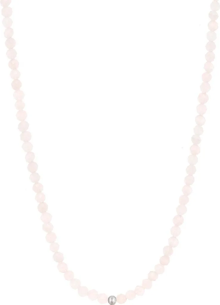 Collana di perle di quarzo naturale con chiusura M-L