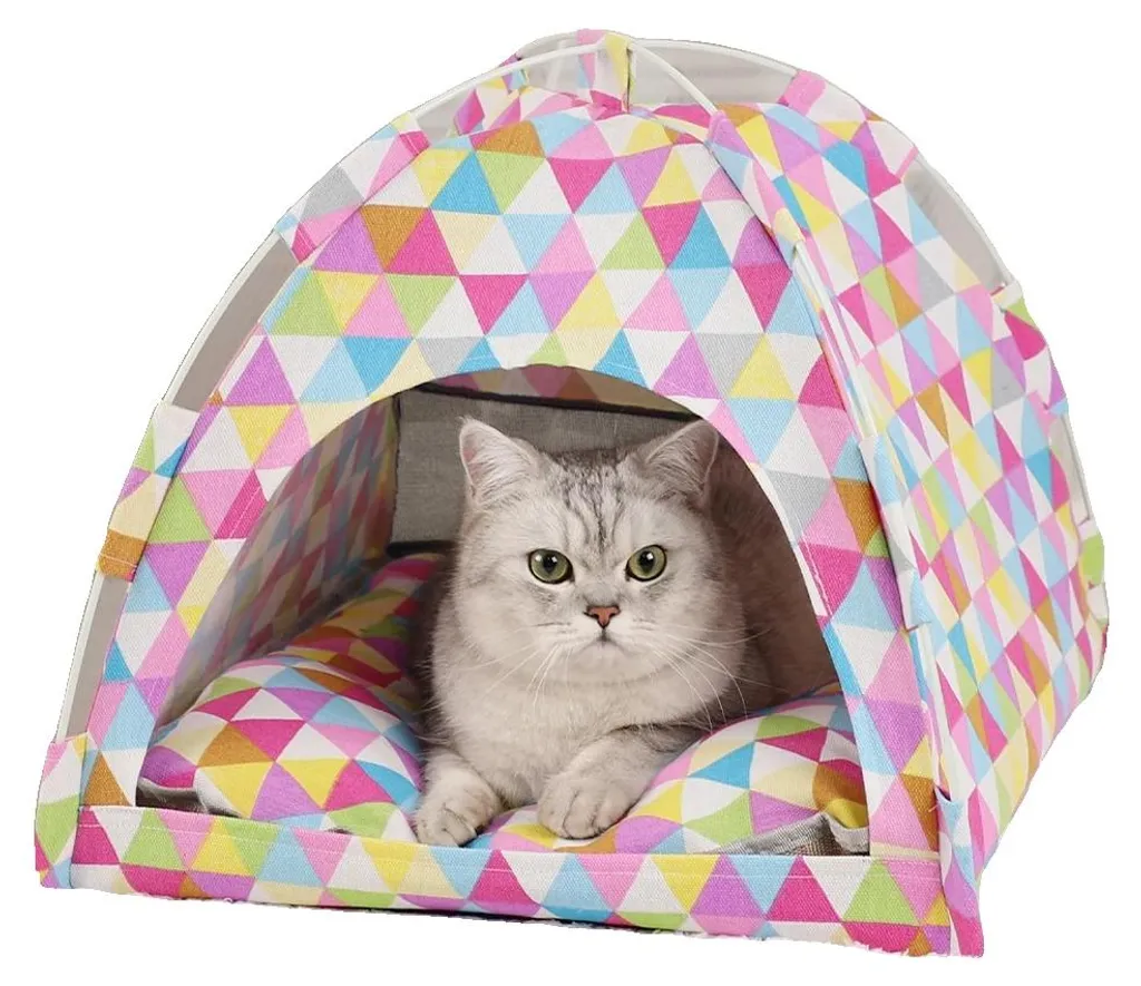 Panier chat fermé grand confort 50x50 cm pour hiver et nuits fraîches
