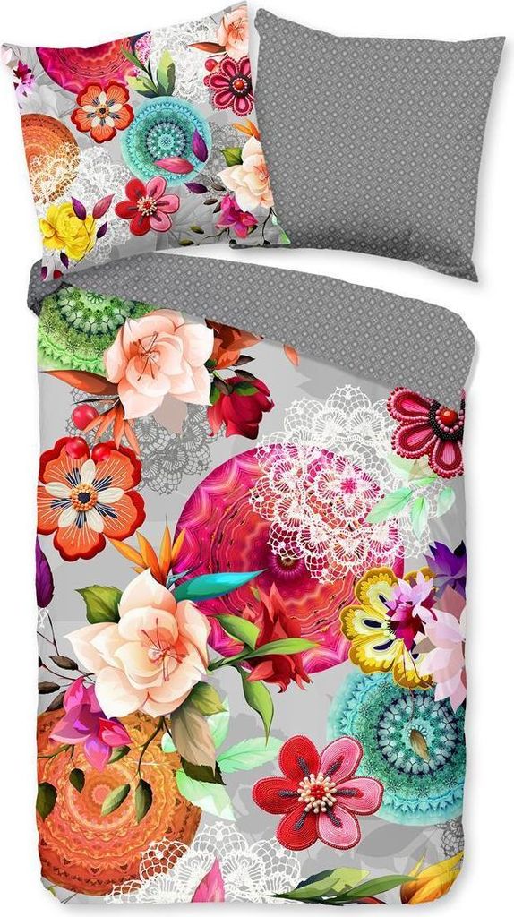 Duvet cover HIP 200x200 + 2* 80x80 cm - Mandals and flowers