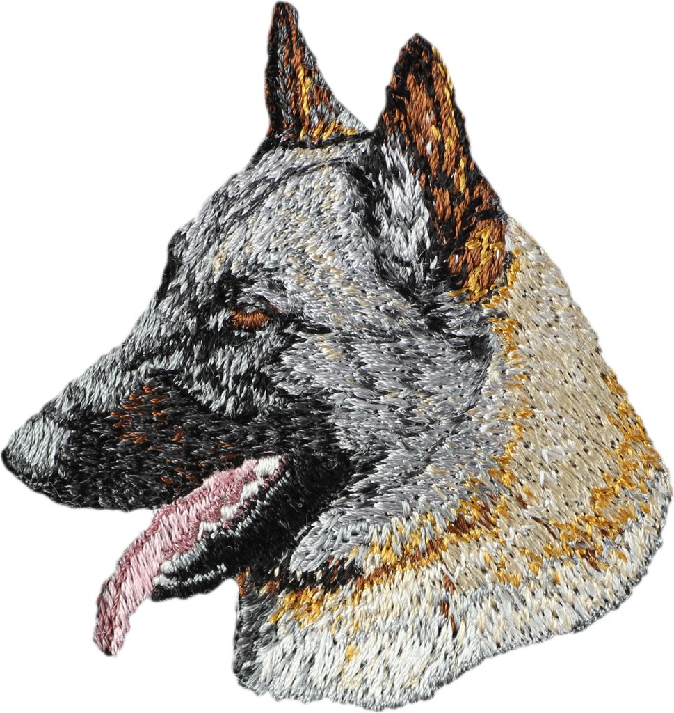 Belgischer Schäferhund - Hund geformtes Aufnäher, besticktes Patch, einzigartiges Nachbildung für den Rucksack der Marke Art-Dog
