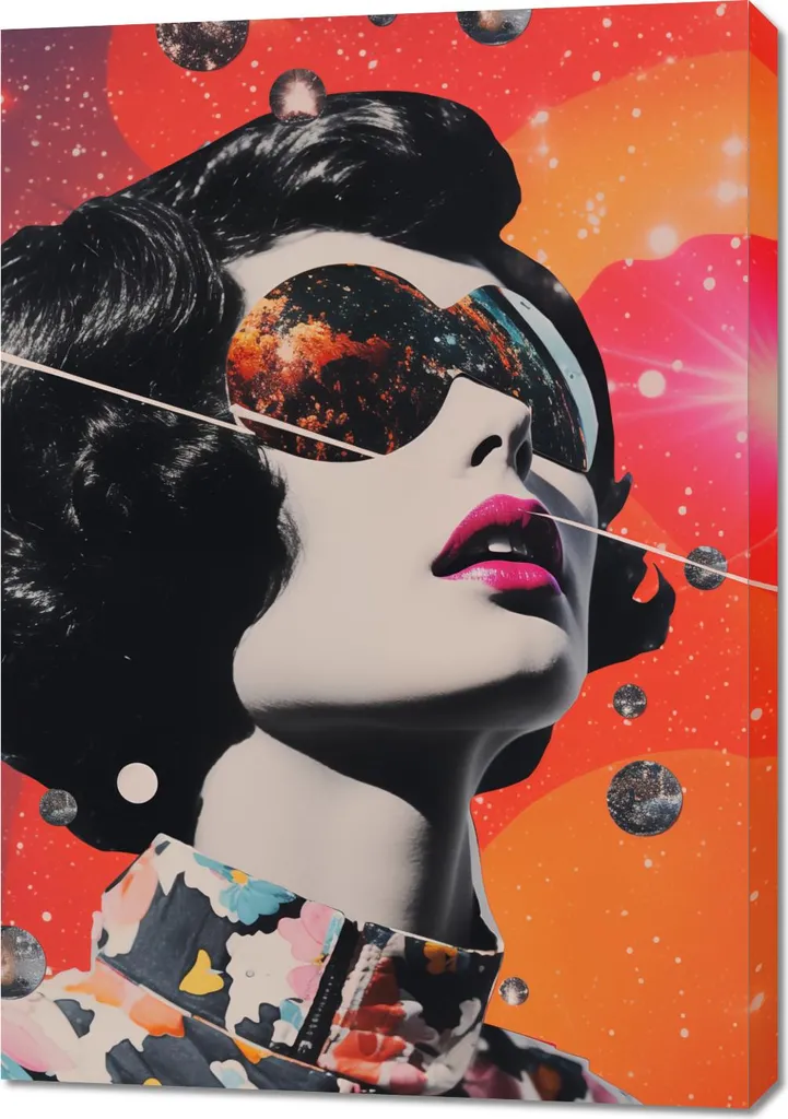 Poster su Tela 70x100 Galassia Visionaria | Decorazione Camera Tumblr Style