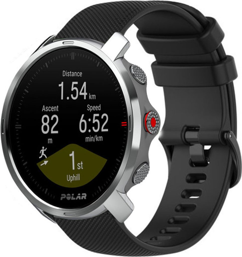 Strap-it® Polar Grit X Silikonarmband (Schwarz) Produktbild 