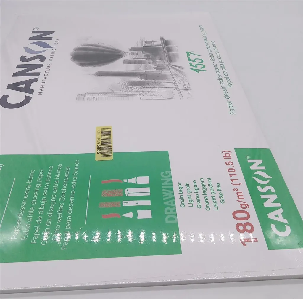 Canson Pad 1557 A2 Drawing Pad 180g | 30 Sheets Extra White - 3