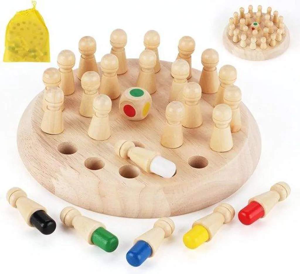 Jeu de mémoire en bois contre les écrans - Développer la concentration