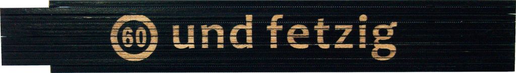 Zollstock 60 und fetzig 2 m schwarz