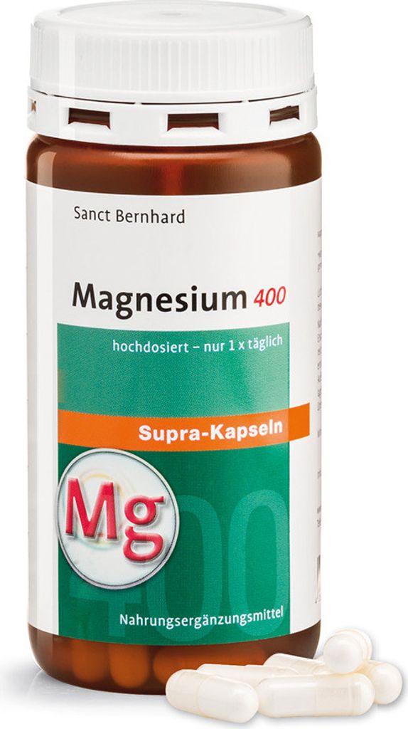 Sanct Bernhard Magnesium-400-supra Kapseln - 120 Kapseln