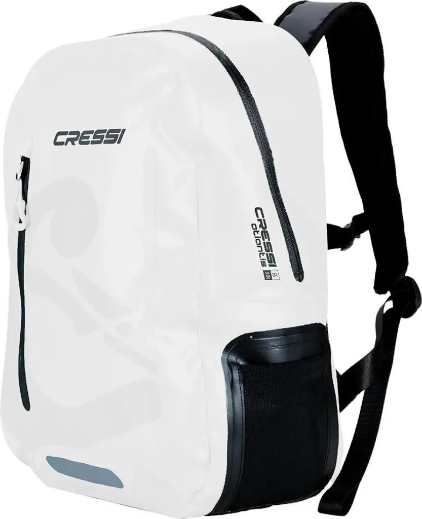 Cressi Atlantis Dry Backpack White - Waterproof 30L Taglia Unica