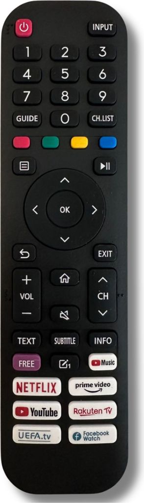 Ersatz Fernbedienung für Telefunken RC45250 - Vidaa