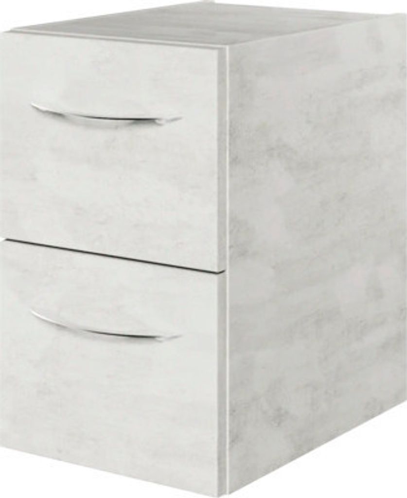 Unterschrank pelipal Xpressline 4035 2 Auszüge Breite 30 cm Grau mit Griff