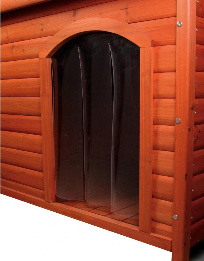 Trixie Kunststofftür für NATURA Satteldach-Hundehütte - S