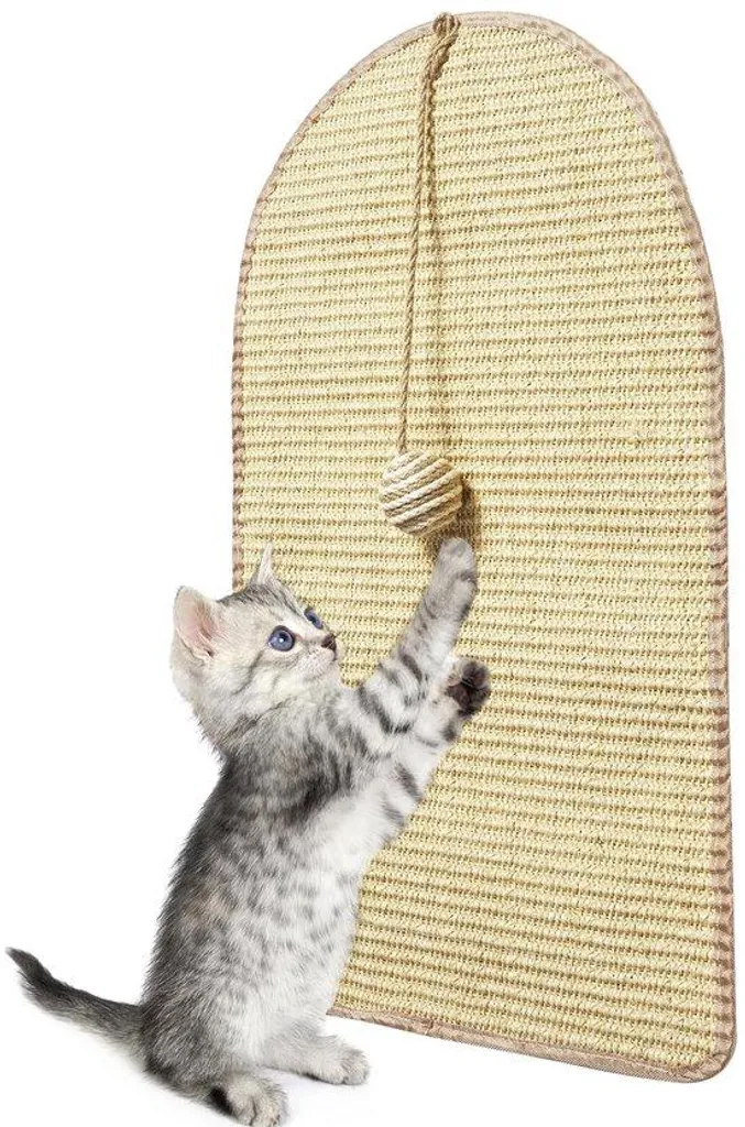 Protégez vos canapés avec ce tapis griffoir en sisal chat 60x36 cm
