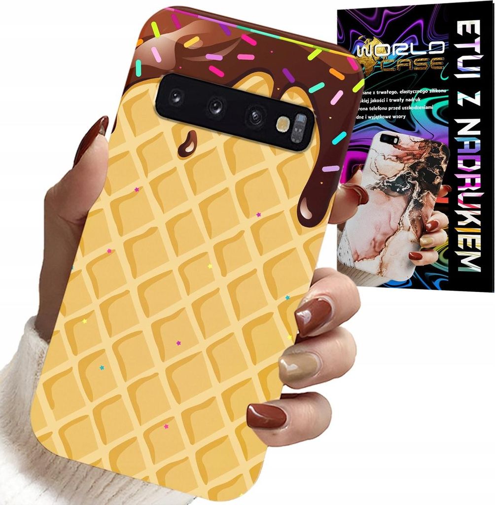 Hülle Für Samsung Galaxy S10 - Mit Schokoladenüberzogenem Waffelmotiv