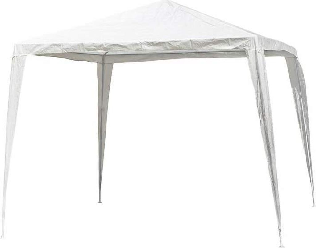 GLÜCKLICHES GRÜN Pavillon PARTEIEN II, 2,4 x 2,4 m, white
