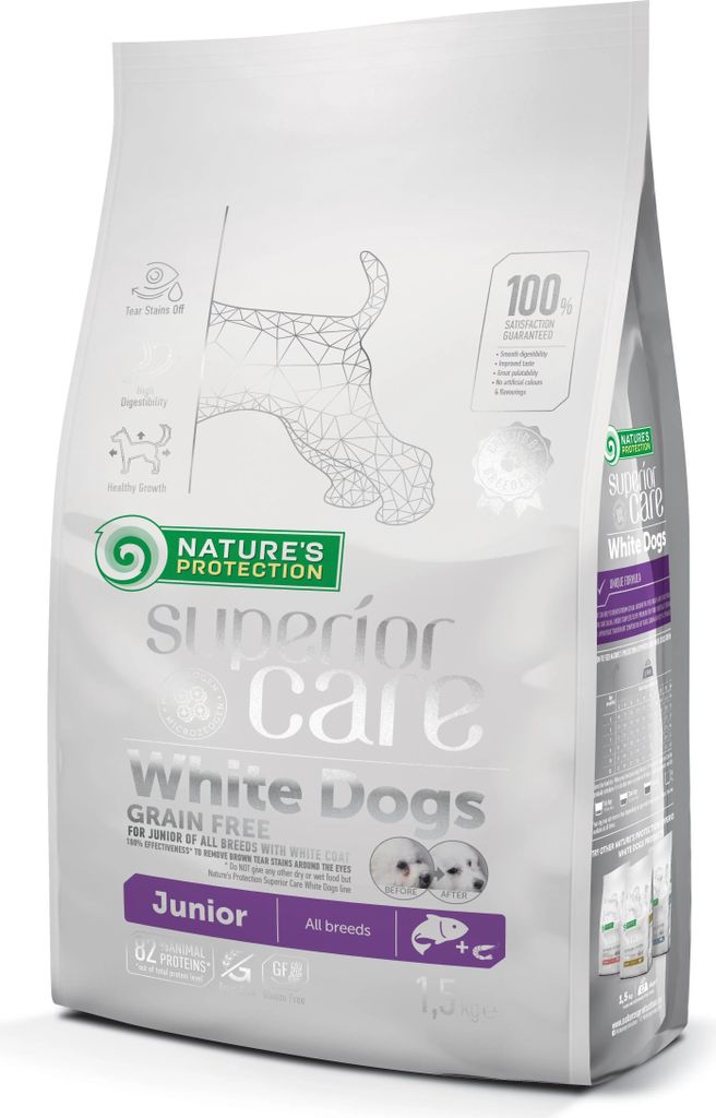 NATURE'S PROTECTION Superior Care White Dogs Lachsfutter Produktbild 