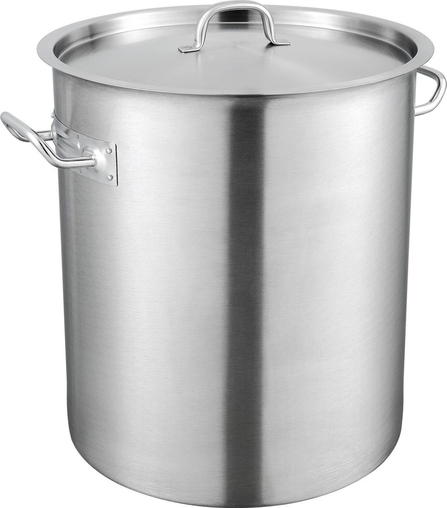 Kochtopf 39,7 L Edelstahl, 350 x 410 mm Großvolumiger Suppentopf Komposit-Basis, als Spargeltopf Soßentopf Geeignet, Praktischer Küchentopf Gro...