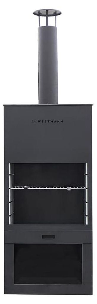 Westmann acier Barbecue four de terrasse noir 41x70x229 cm Image du produit 