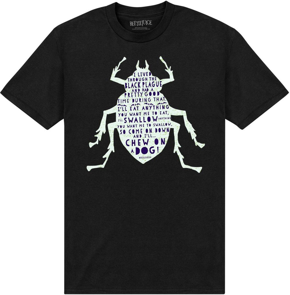 Beetlejuice - T-Shirt für Herren/Damen Uni PN386 (S) (Schwarz)