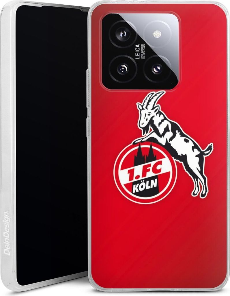 DeinDesign Handyhülle für Xiaomi 14T Silikon Hülle Case Smartphone Schutzhülle 1. FC Köln EffZeh Offizielles Lizenzprodukt