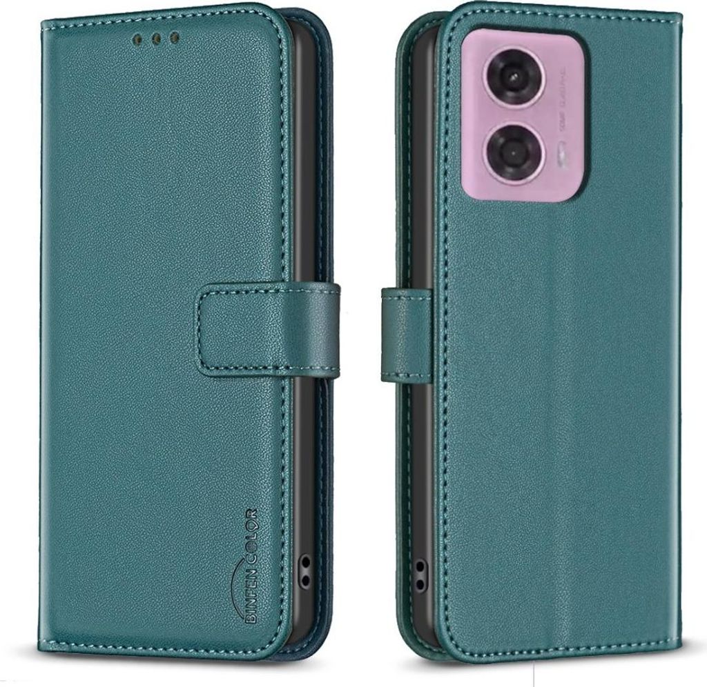 Motorola Moto G34 Hülle - BINFEN Klapphülle - Grün Produktbild 