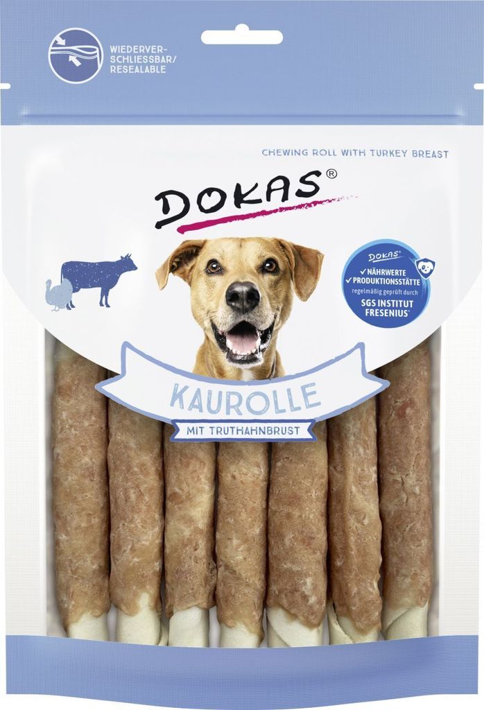 DOKAS - Putenröllchen - 190g - Hundekauartikel Produktbild 