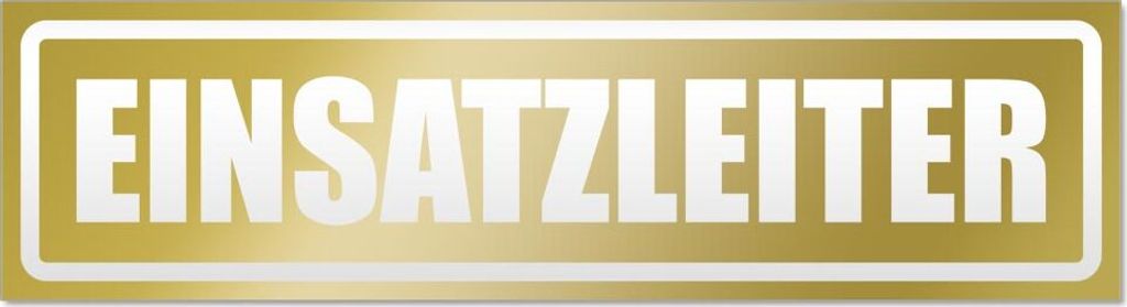 Einsatzleiter invertiert Magnetschild Schild magnetisch