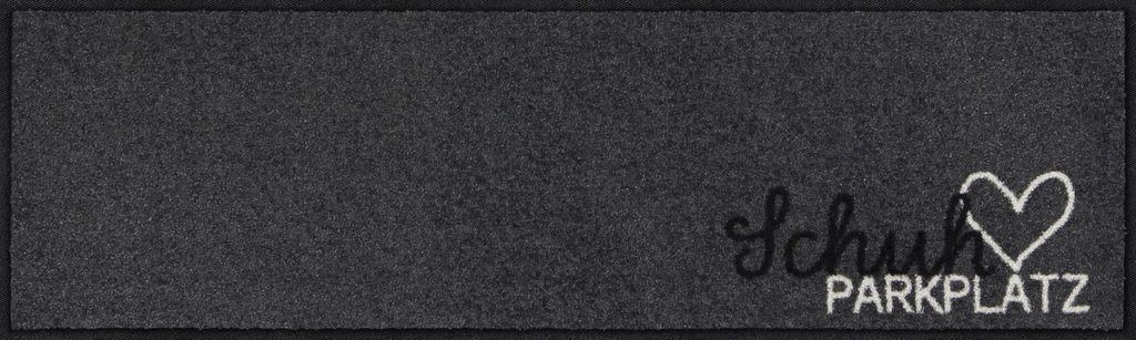 Salonloewe SCHUHPARKPLATZ PUR SILBER Fußmatte Wohnmatte 30 x 100 cm