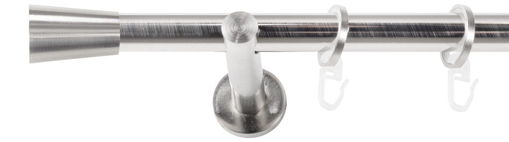 SN Deco - Stilgarnitur Nizza, 19 mm, 1-Lauf, edelstahl optik, 120 cm