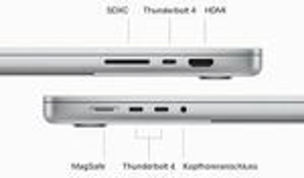 Apple MacBook Pro 16.2 512GB, silber, M3 Pro - 12 Core CPU Produktbild 6