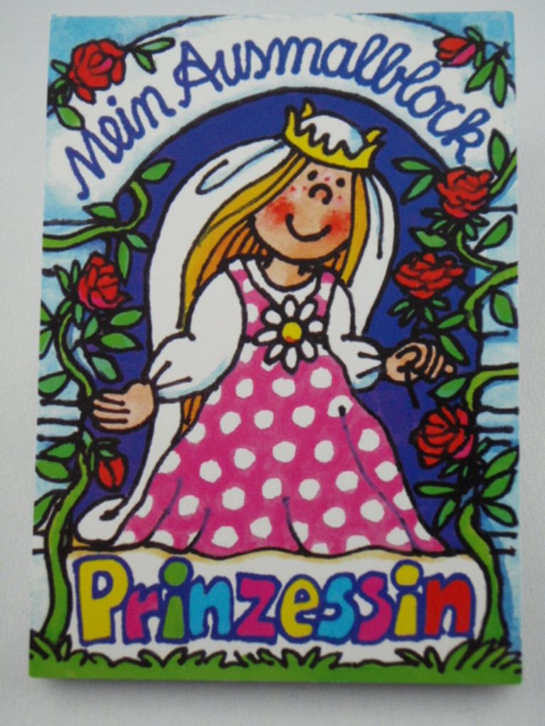 Lutz Mauder - 13309 - Ausmalblock, Prinzessin, DIN A7, 12 Blatt