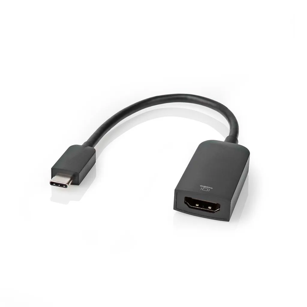 Adaptateur USB-C vers HDMI 4K 60Hz - Câble USB 3.2 Gen 1 Noir de 0,20m