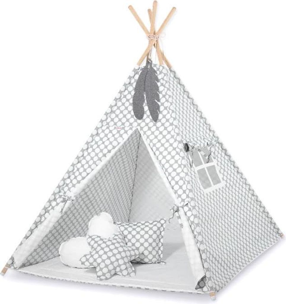 Tipi-Zelt für Kinder – Spielzelt – leicht und faltbar für drinnen und draußen