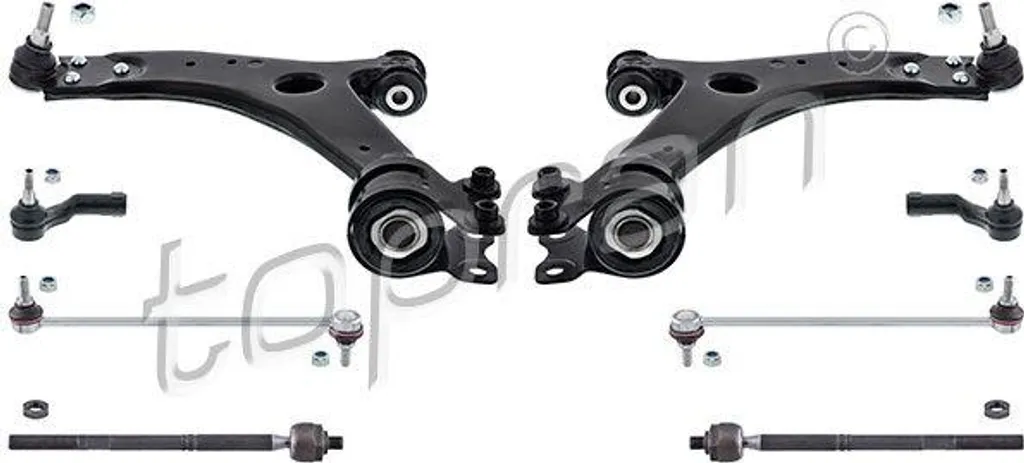 Jeu de bras de suspension TOPRAN 304 693 pour Focus - Kit complet 1570KIT01