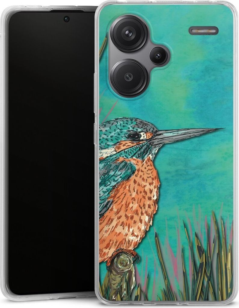 DeinDesign Handyhülle für Xiaomi Redmi Note 13 Pro Plus Silikon Hülle Case Smartphone Schutzhülle Malerei Tiere Vogel