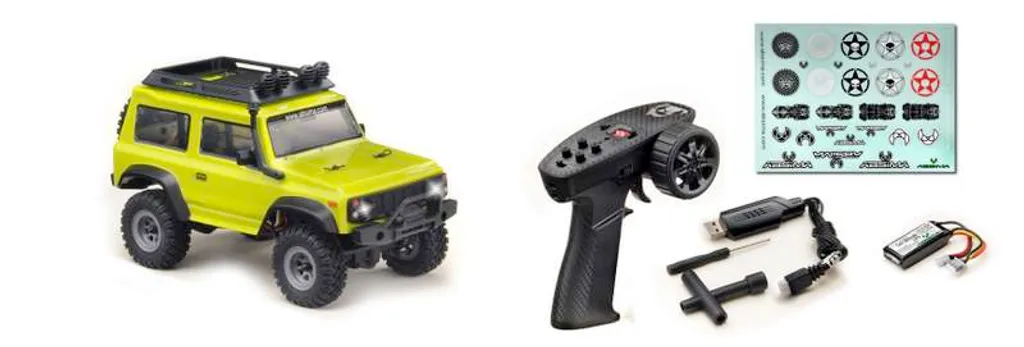 Voiture Télécommandée de Franchissement Absima 1:24 Jimny pour l'Intérieur