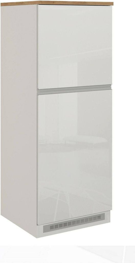 Dmora Küchenregal Plinio 60x60x165 cm Weiß 2 Regalböden 2 Türen