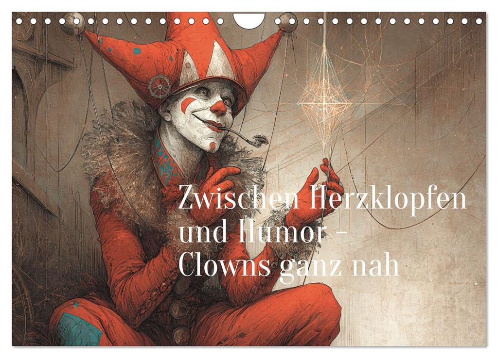 Zwischen Herzklopfen und Humor – Clowns ganz nah (Wandkalender 2027 DIN A4 quer), CALVENDO Monatskalender