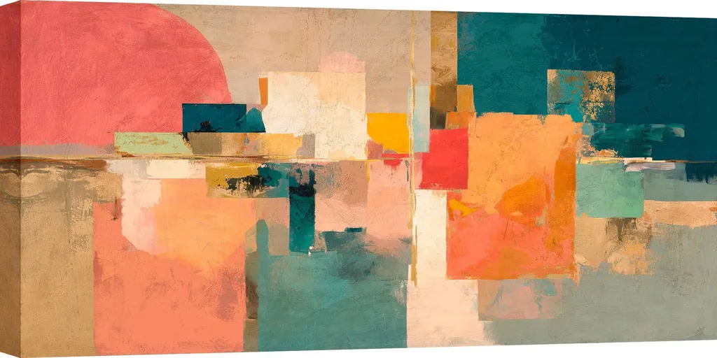 Toile murale panoramique Jim Stone couleurs d'été format 100 x 50 cm