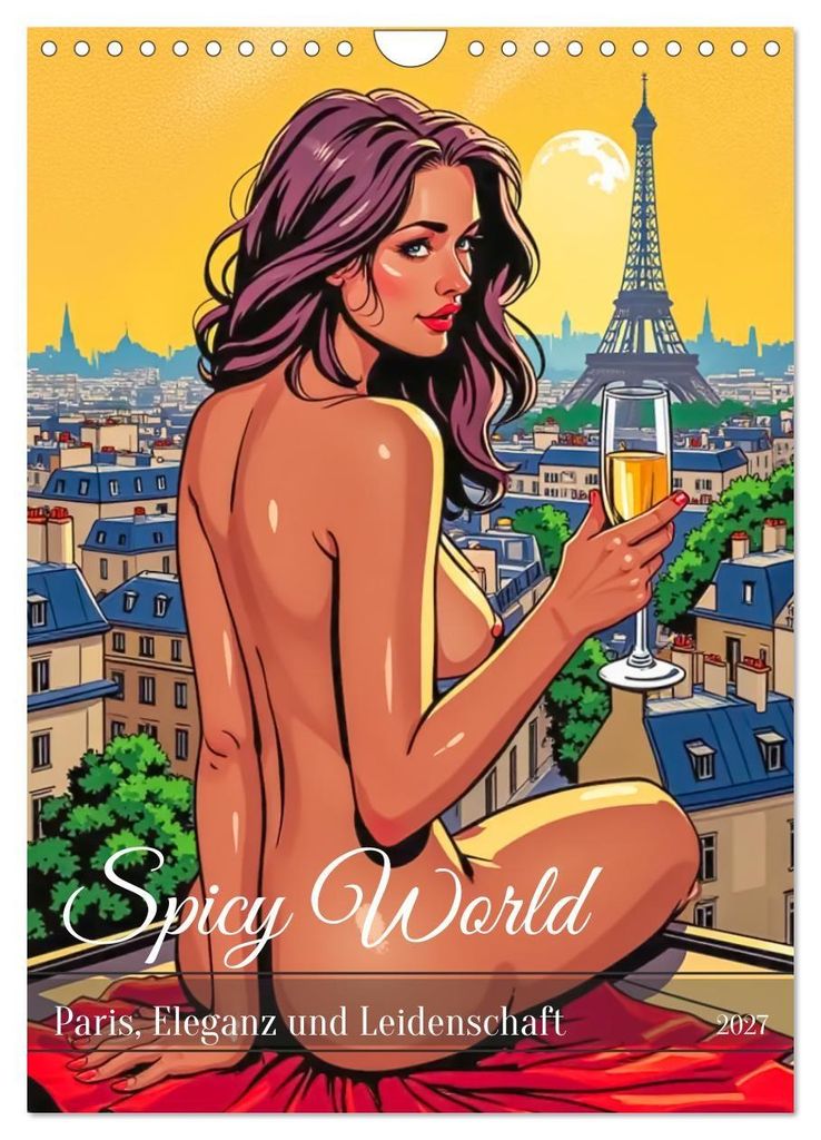 Spicy World - Paris, Eleganz und Leidenschaft (Wandkalender 2027 DIN A4 hoch), CALVENDO Monatskalender