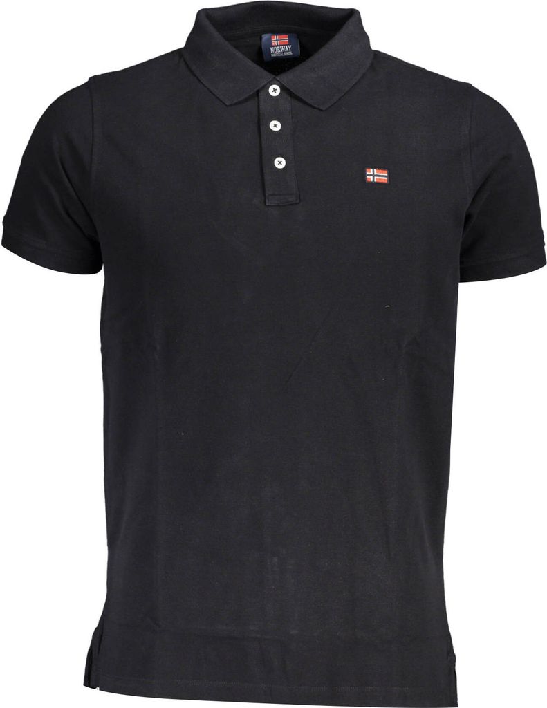NORWAY 1963 Herren KURZARM-POLO Schwarz 838861_35FAE6C_NEROBLACK : Größe - S Größe: S